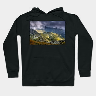 Alpine landscape in a cloudy day Hoodie